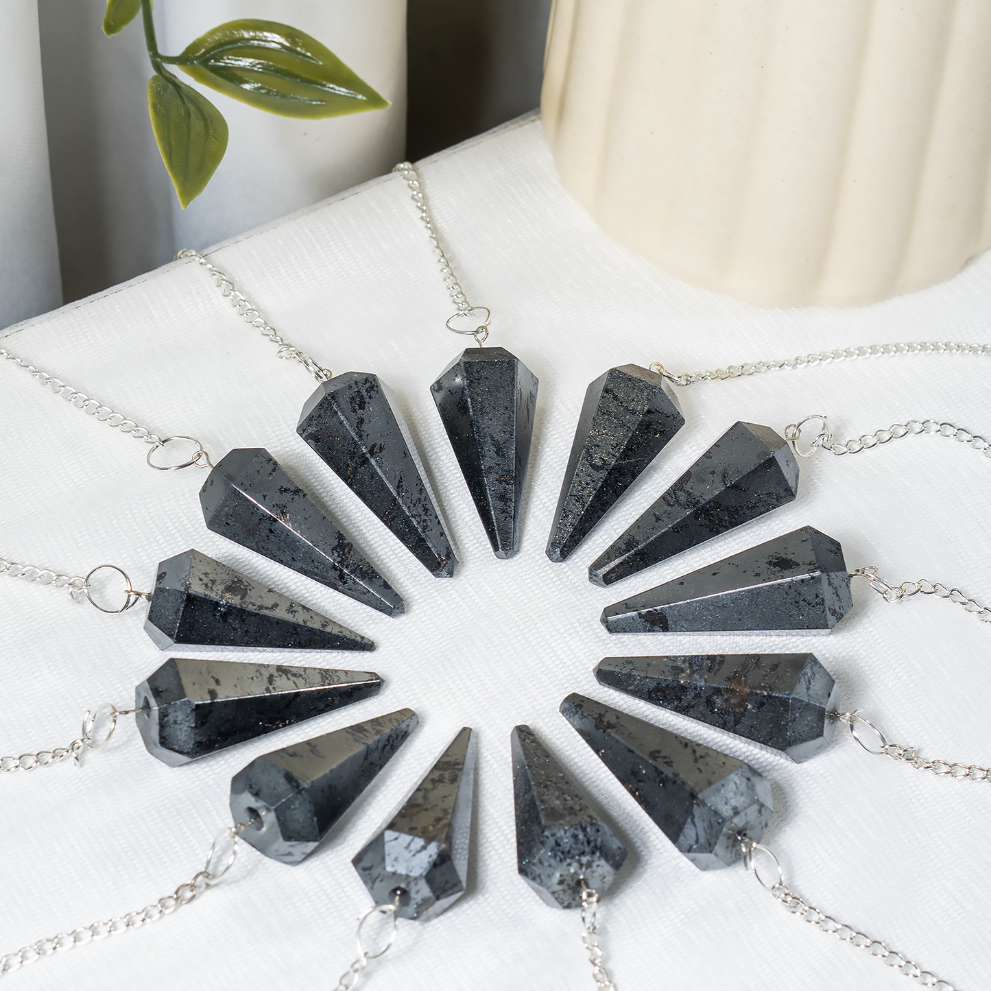 Hematite Crystal Pendulum