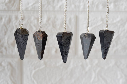 Hematite Crystal Pendulum