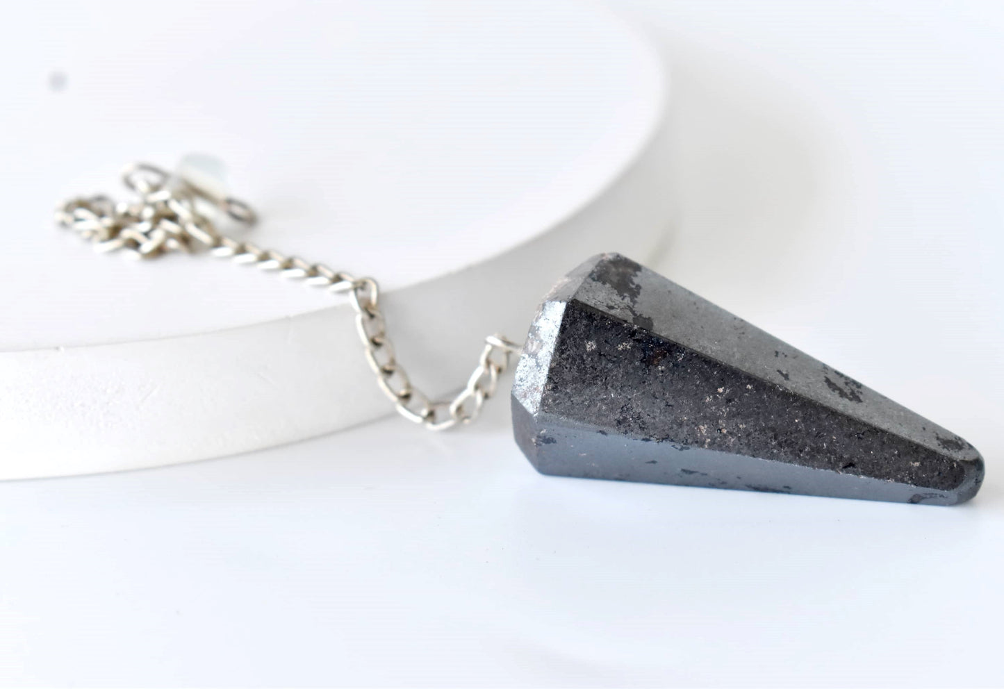 Hematite Crystal Pendulum