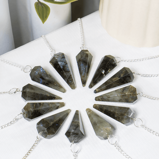 Labradorite Crystal Pendulum