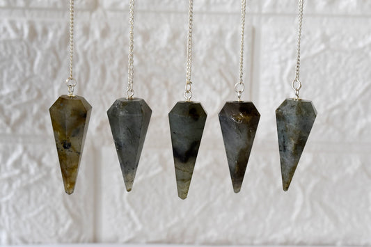 Labradorite Crystal Pendulum