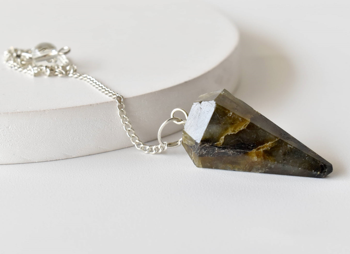 Labradorite Crystal Pendulum