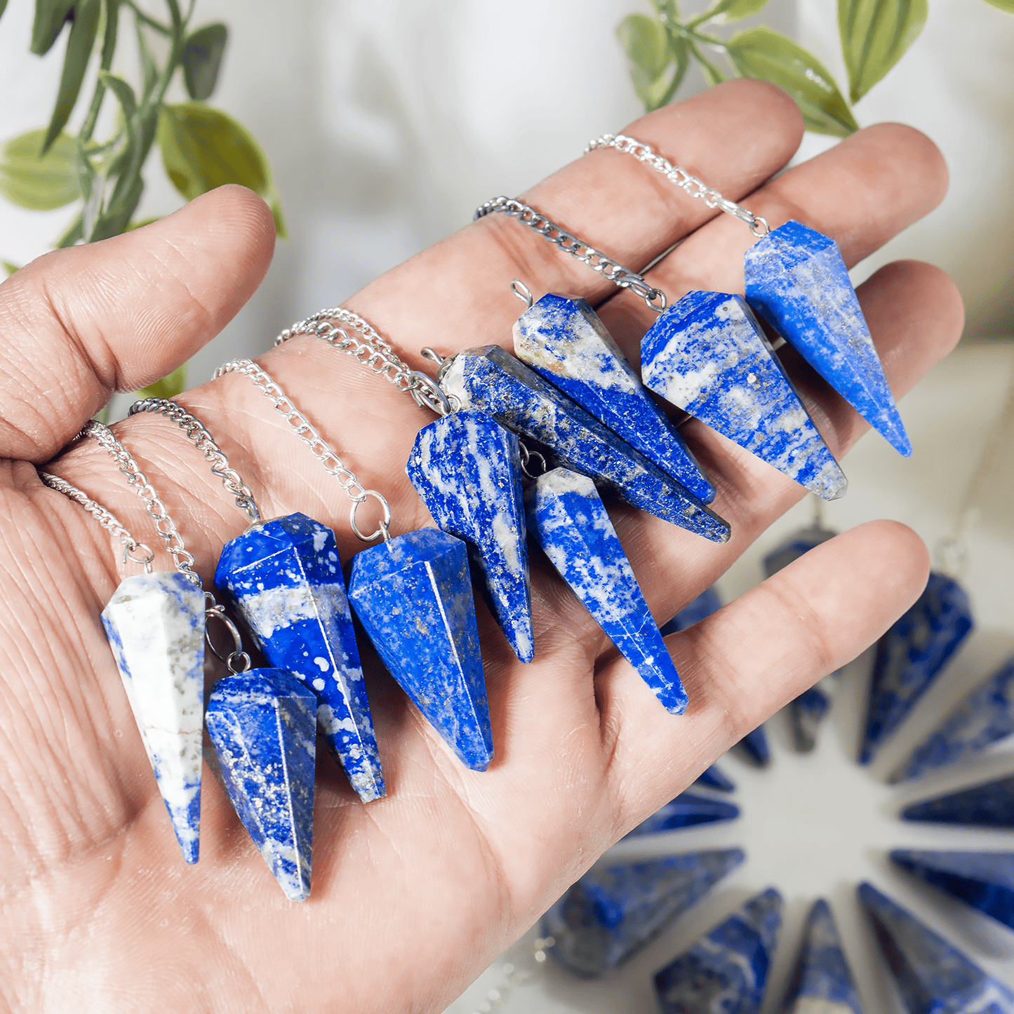Lapis Lazuli Crystal Pendulum