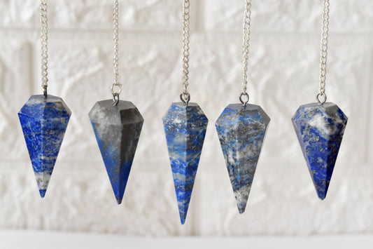Lapis Lazuli Crystal Pendulum