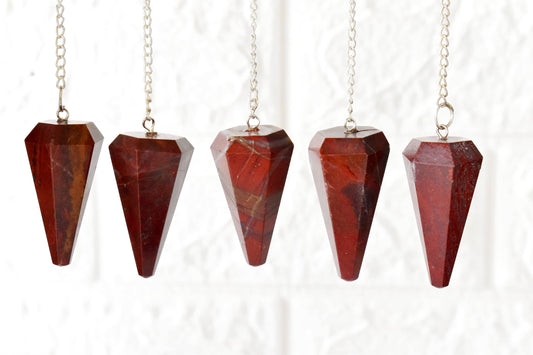 Red Jasper Crystal Pendulum