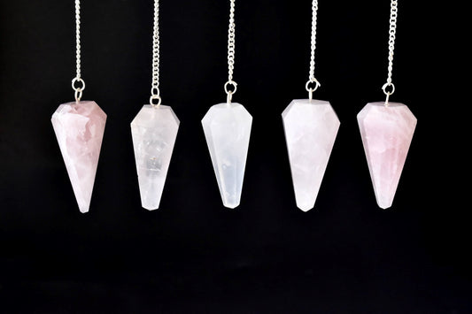 Rose Quartz Crystal Pendulum