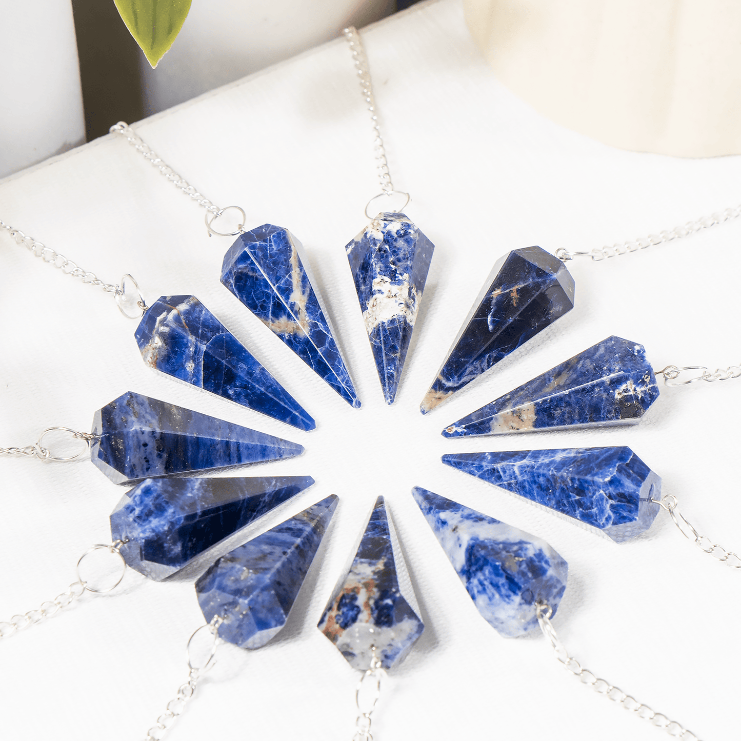Sodalite Crystal Pendulum