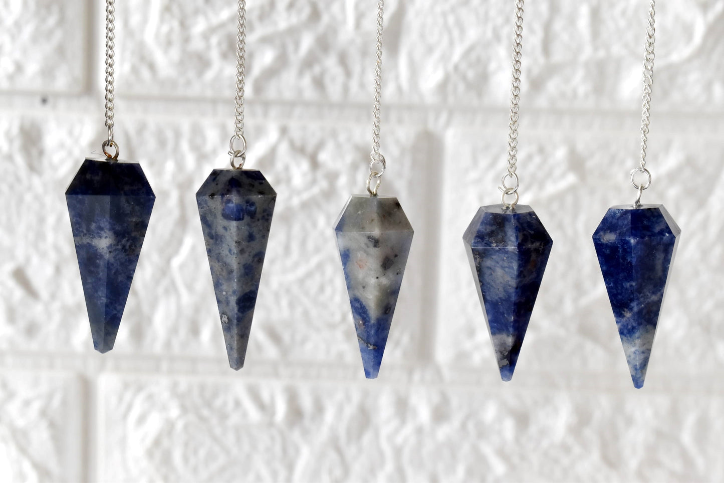 Sodalite Crystal Pendulum