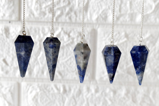 Sodalite Crystal Pendulum