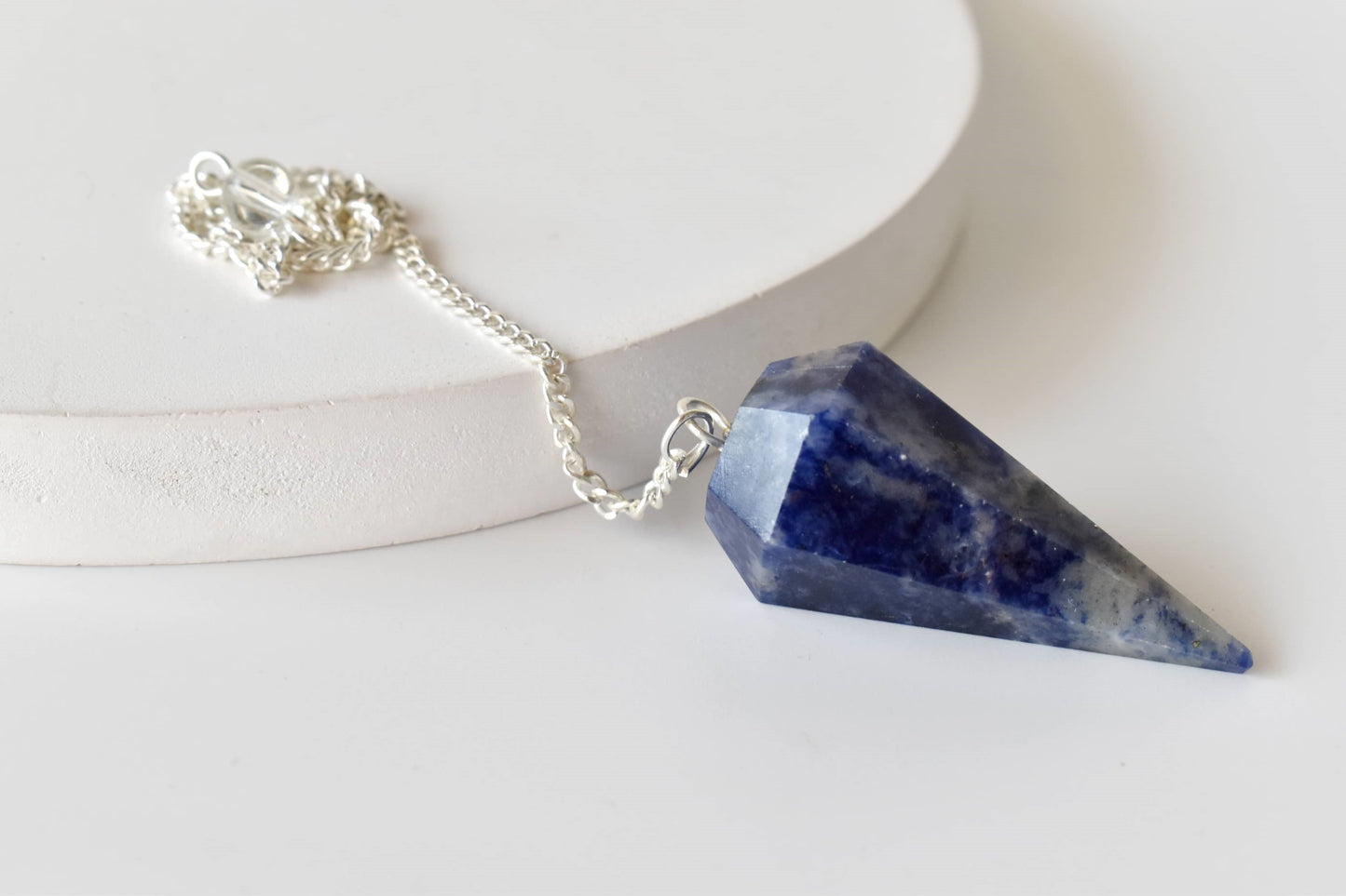 Sodalite Crystal Pendulum