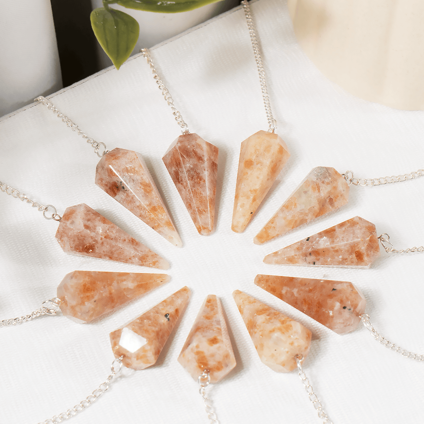Sunstone Crystal Pendulum