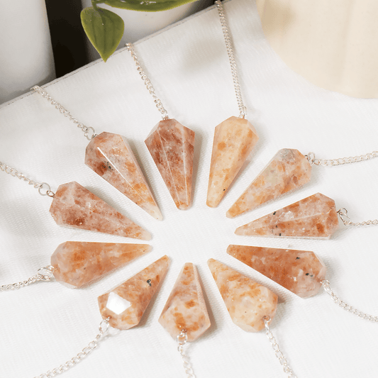 Sunstone Crystal Pendulum