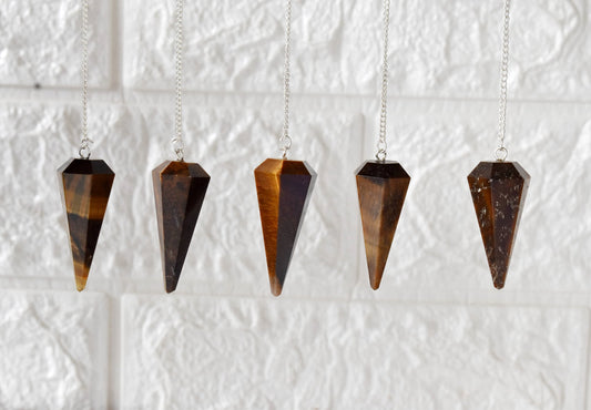 Tiger Eye Crystal Pendulum