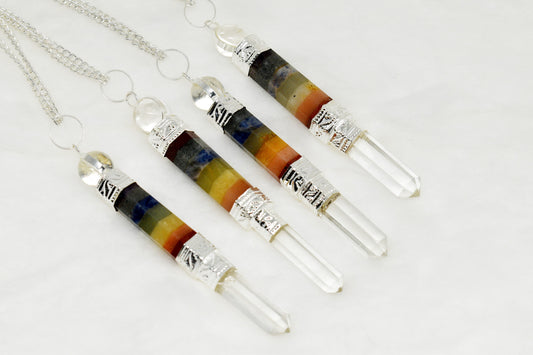 7 Chakra Crystal Pendulums