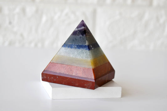1Kg Bonded Chakra Crystal Pyramid (2 inches)