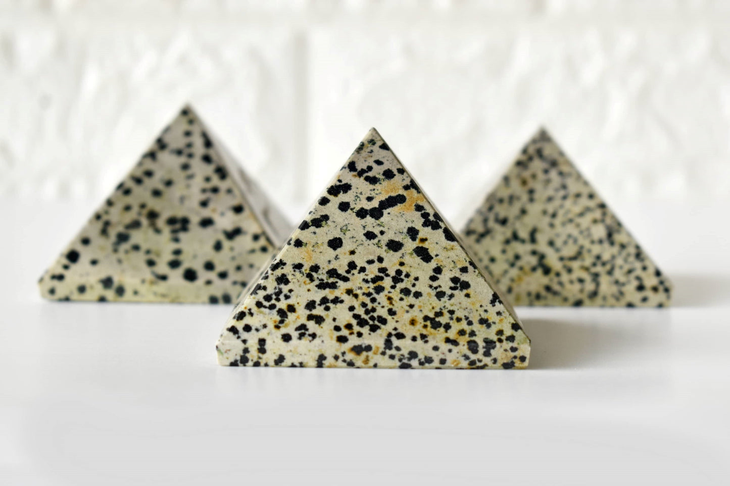 1Kg Dalmatian Jasper Crystal Pyramid (2 inches)