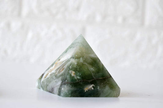 1Kg Green Fluorite Crystal Pyramid (2 inches)