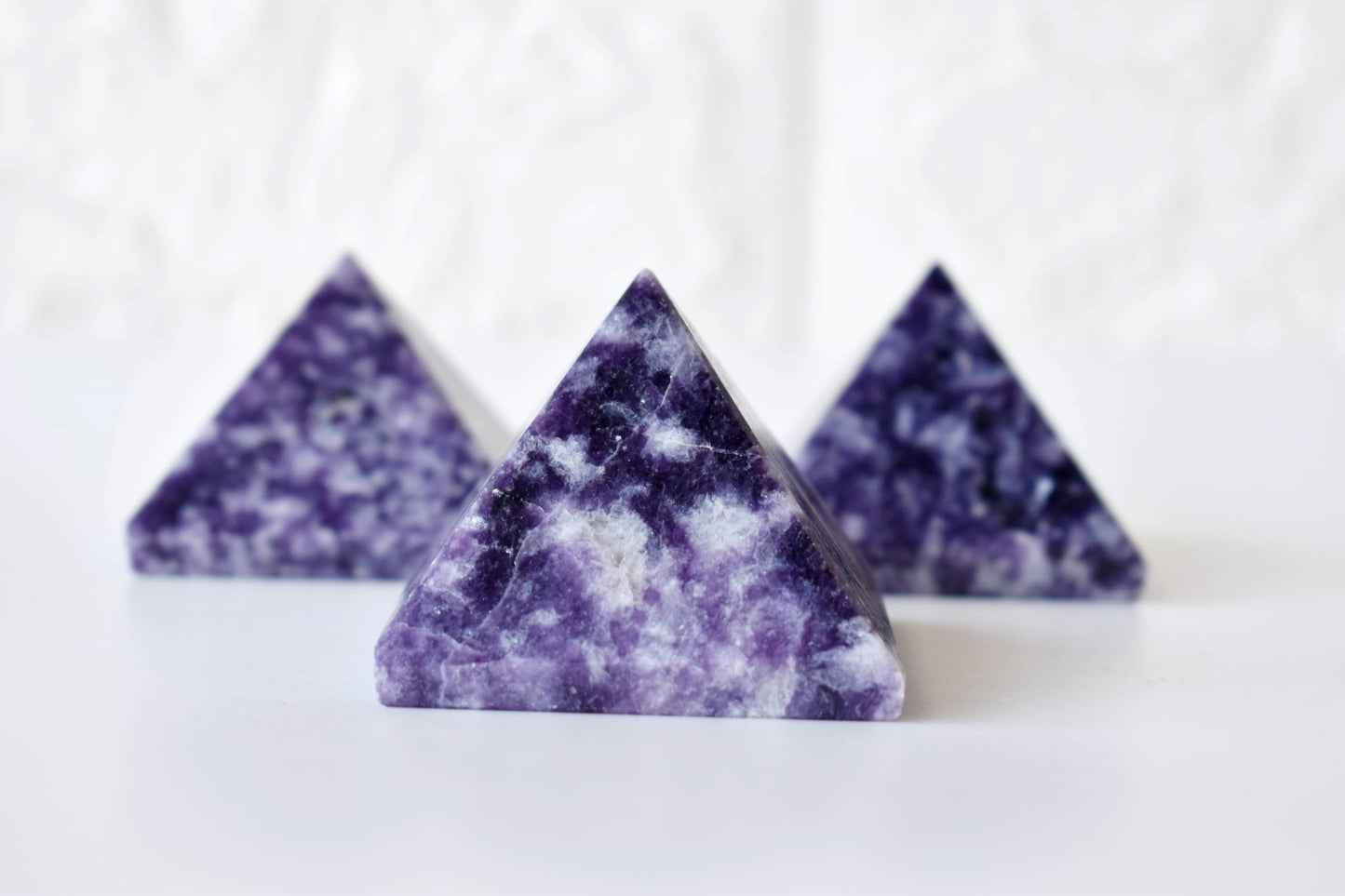 1Kg Lepidolite Crystal Pyramid (2 inches)