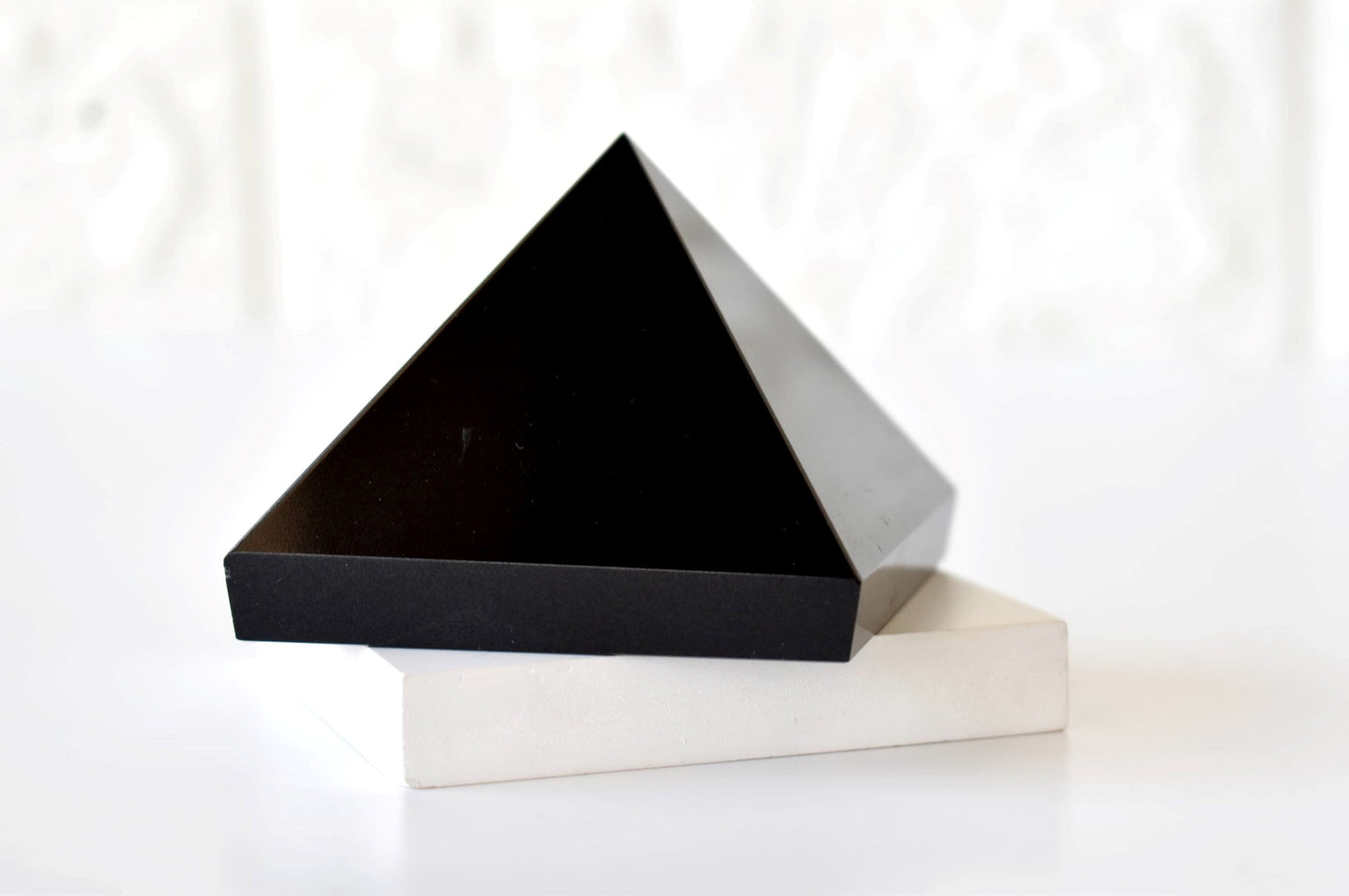 1Kg Shungite Black Crystal Pyramid (2 inches)