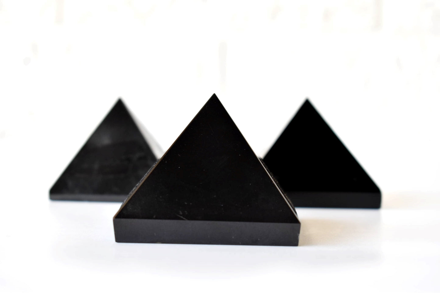 1Kg Shungite Black Crystal Pyramid (2 inches)