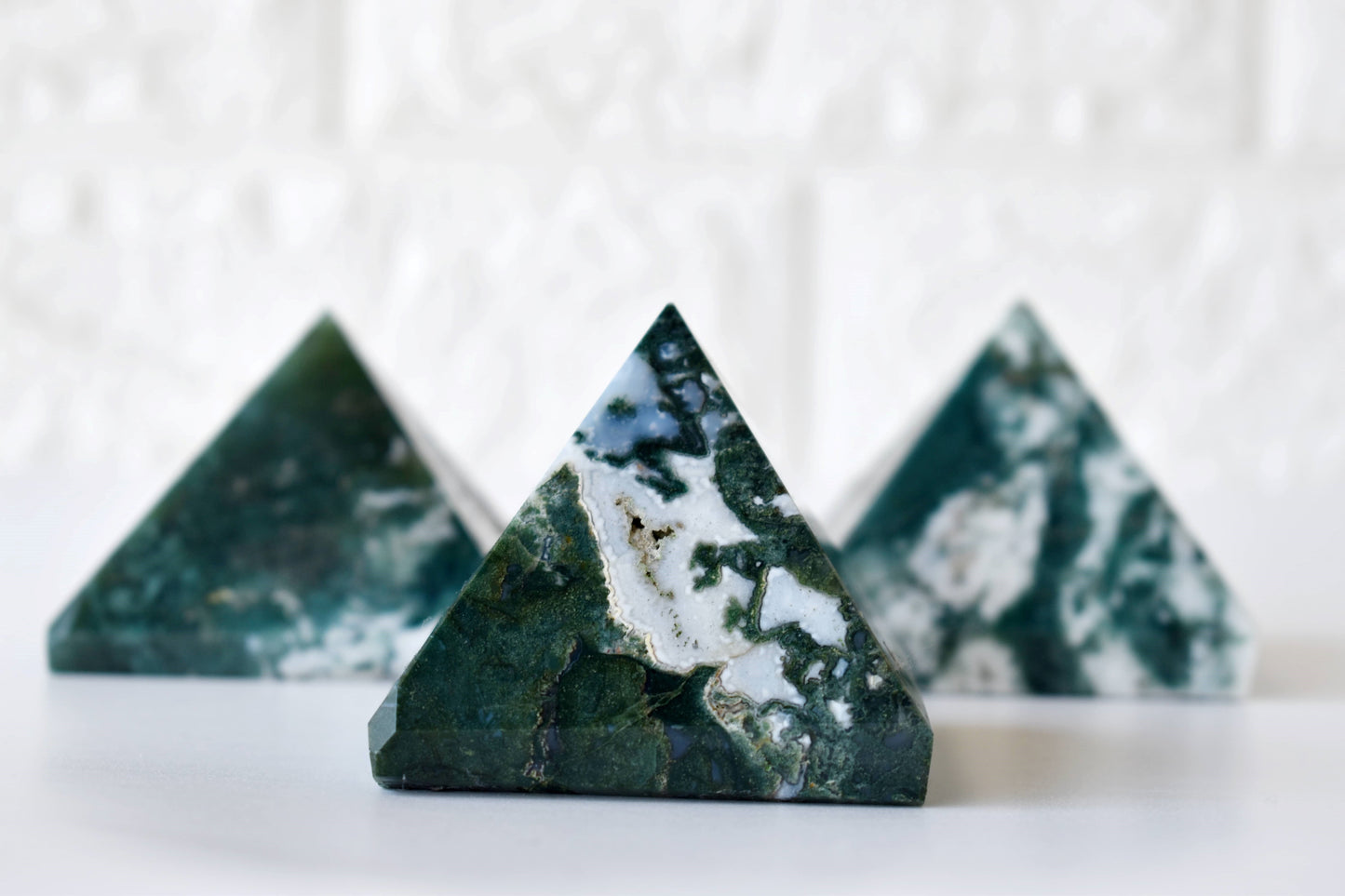 1 Kg Tree Agate Crystal Pyramid (2 inches)