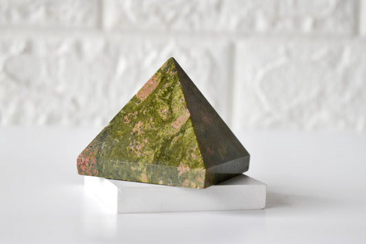 1Kg Unakite Crystal Pyramid (2 inches)
