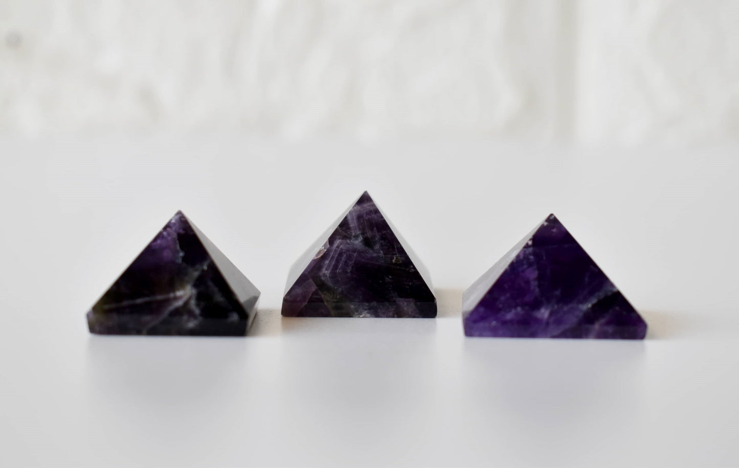 1" Amethyst Crystal Pyramids