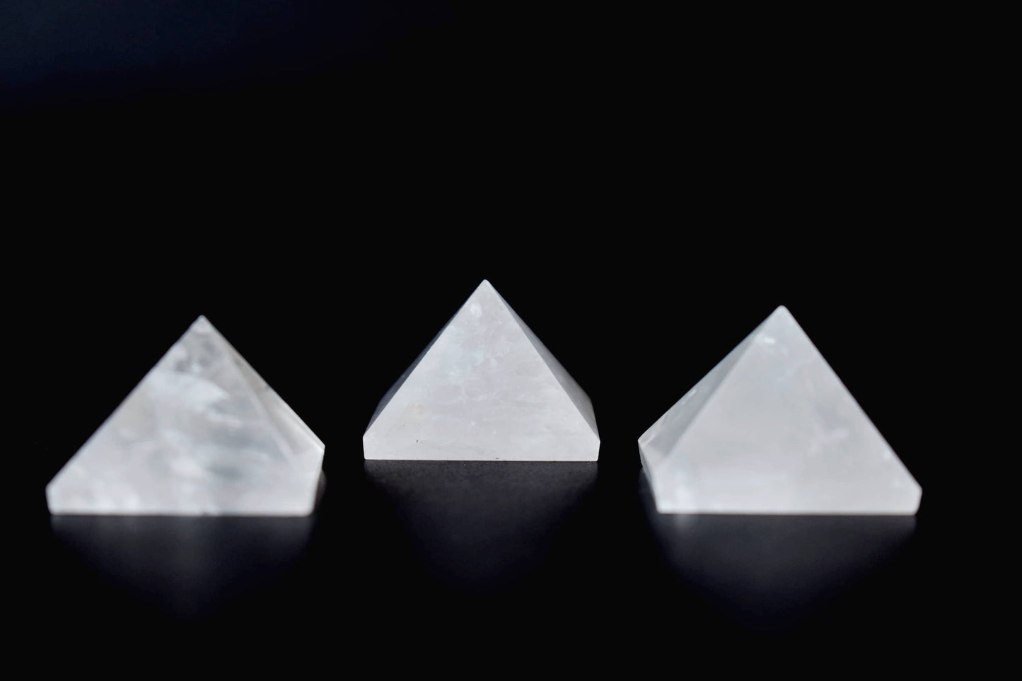 1" Clear Quartz Crystal Pyramids