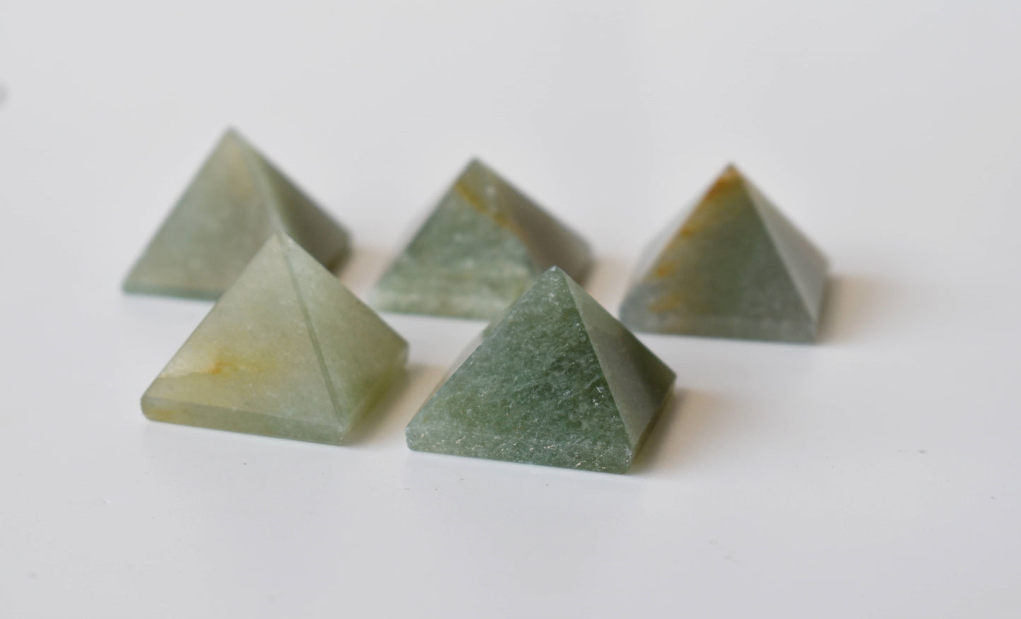 1" Green Aventurine Crystal Pyramids