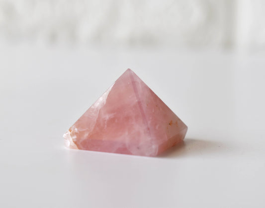 1" Rose Quartz Crystal Pyramids