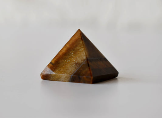 1" Tiger Eye Crystal Pyramids