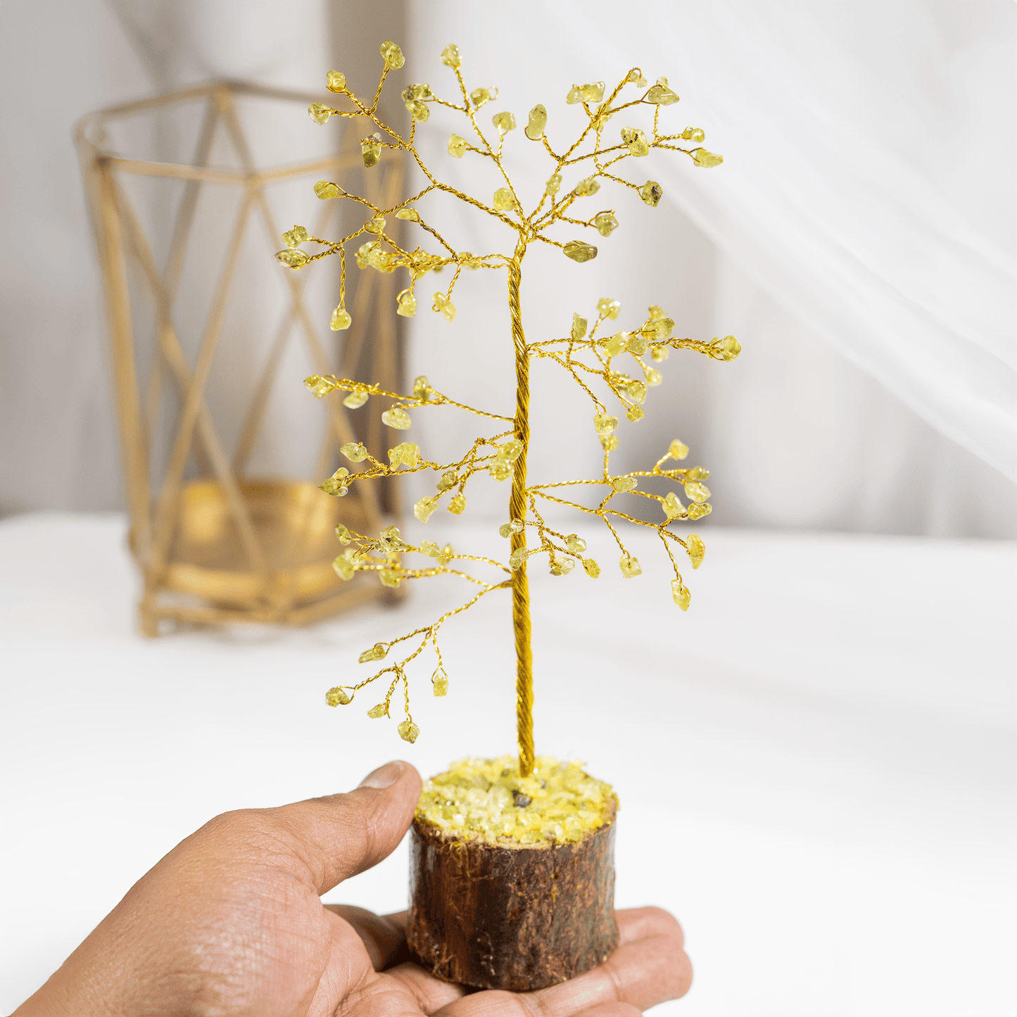 Peridot Crystal Tree