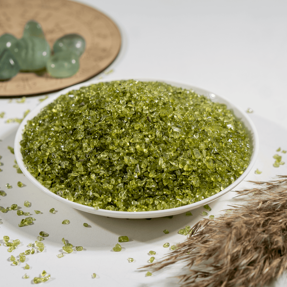 1kg Peridot Gemstone Chips