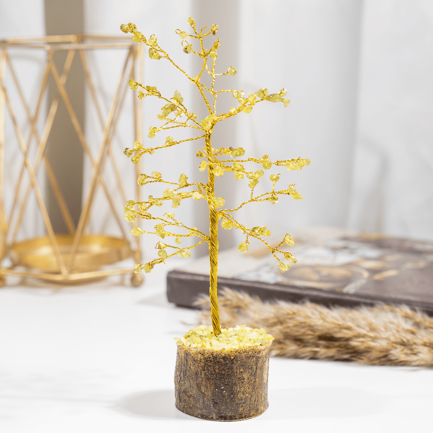 Peridot Crystal Tree
