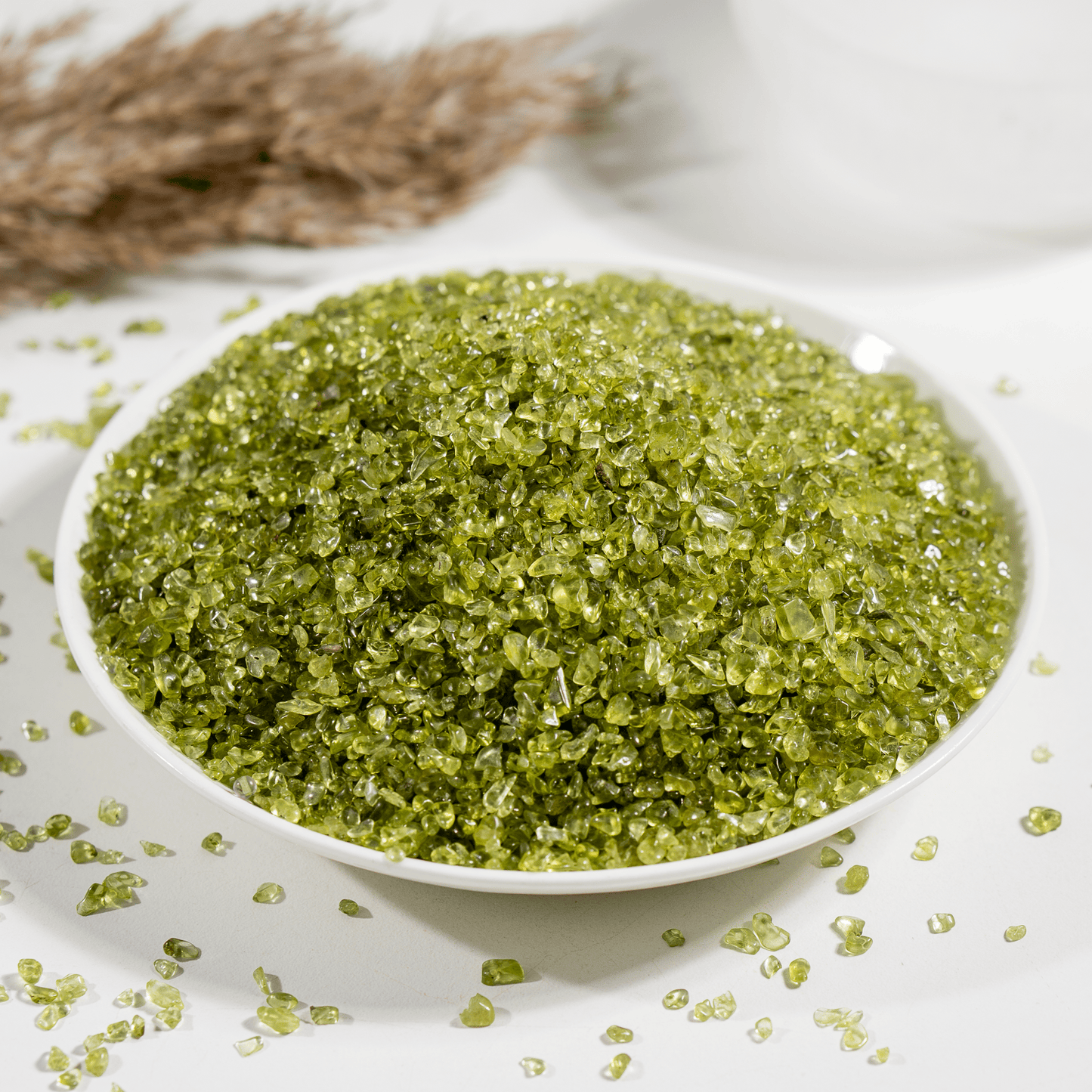1kg Peridot Gemstone Chips