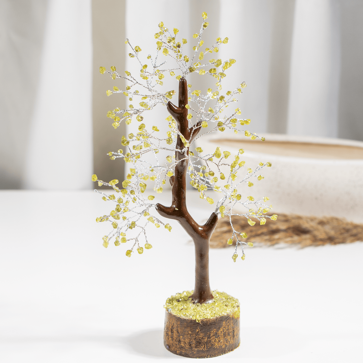 Peridot Crystal Tree With 300 Natural Crystal Chips