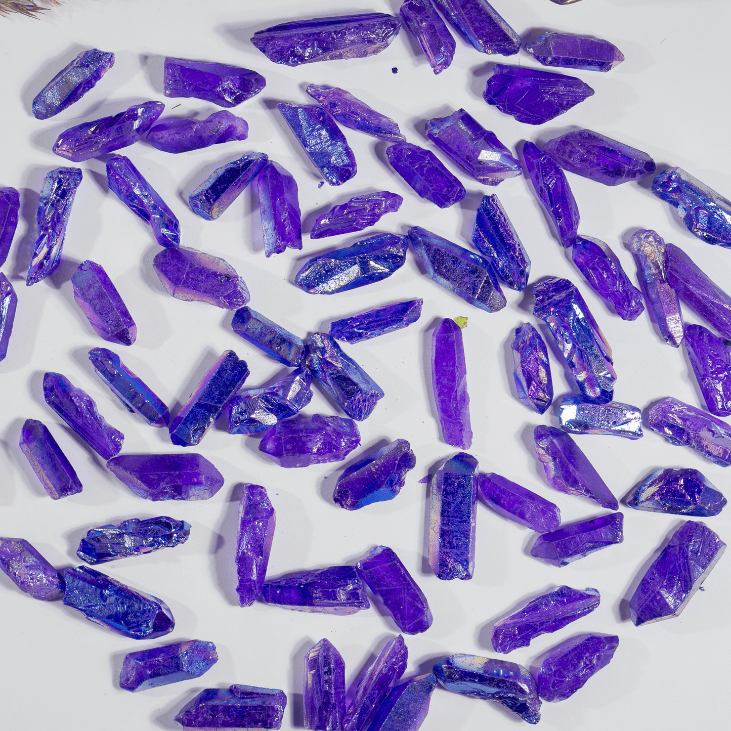 Purple Aura Quartz Points – Raw Aura Quartz Crystal Points, Natural Purple Quartz Healing Crystals