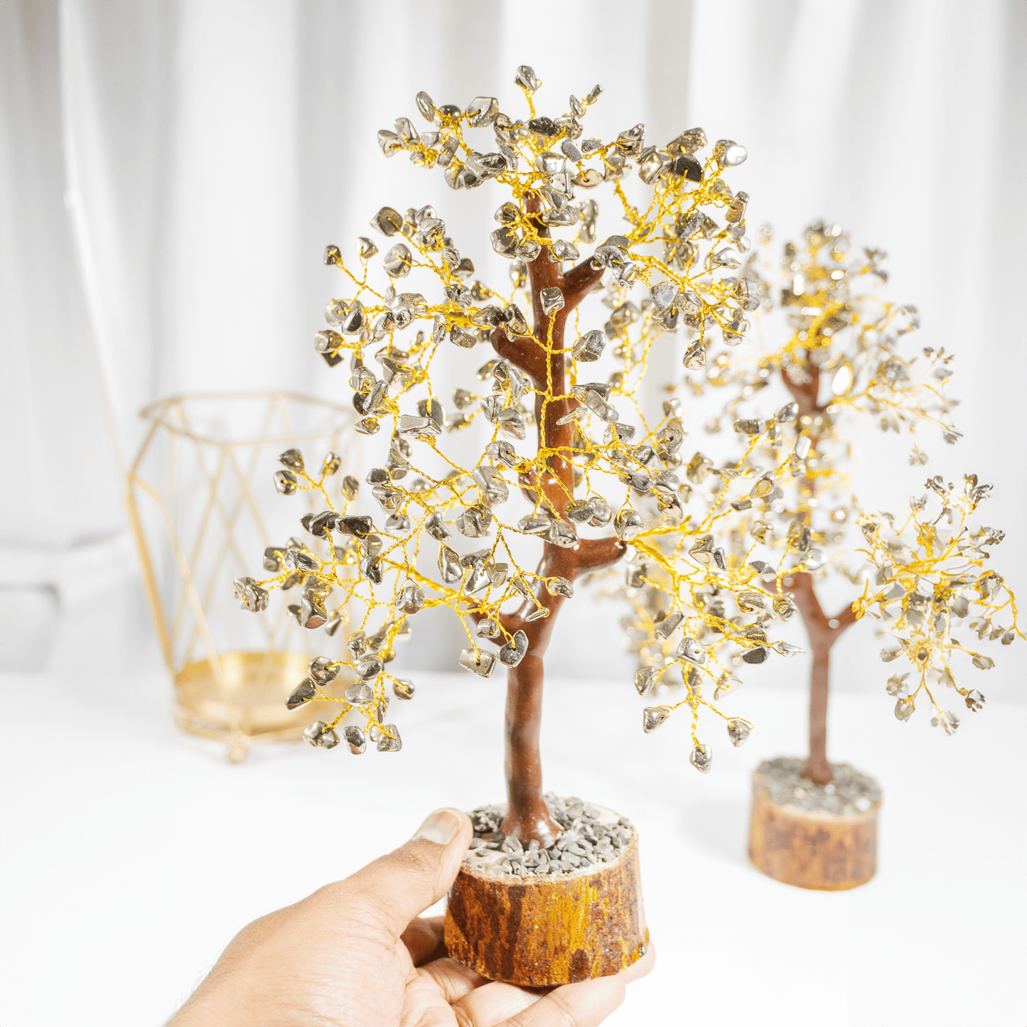 Pyrite Crystal Tree With 300 Natural Crystal Chips