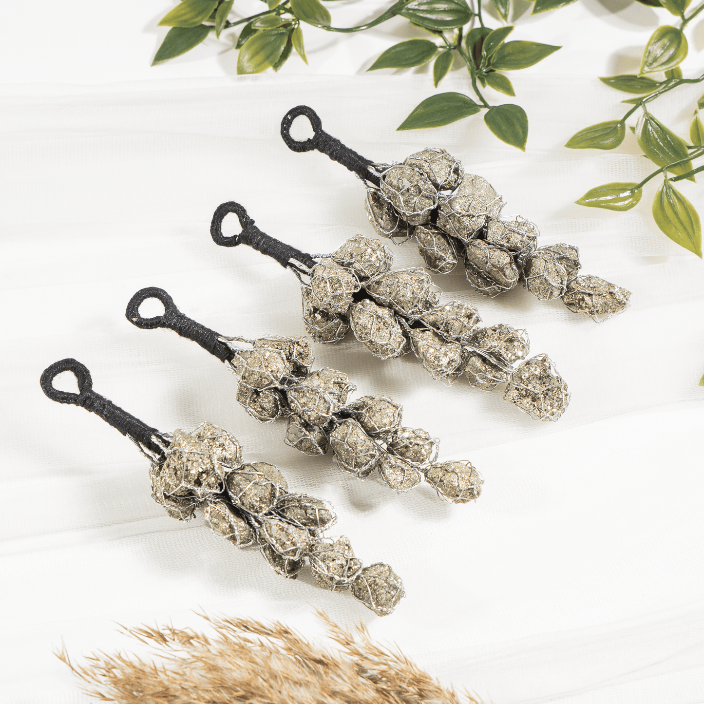 Pyrite Bunch Tassel Hanger