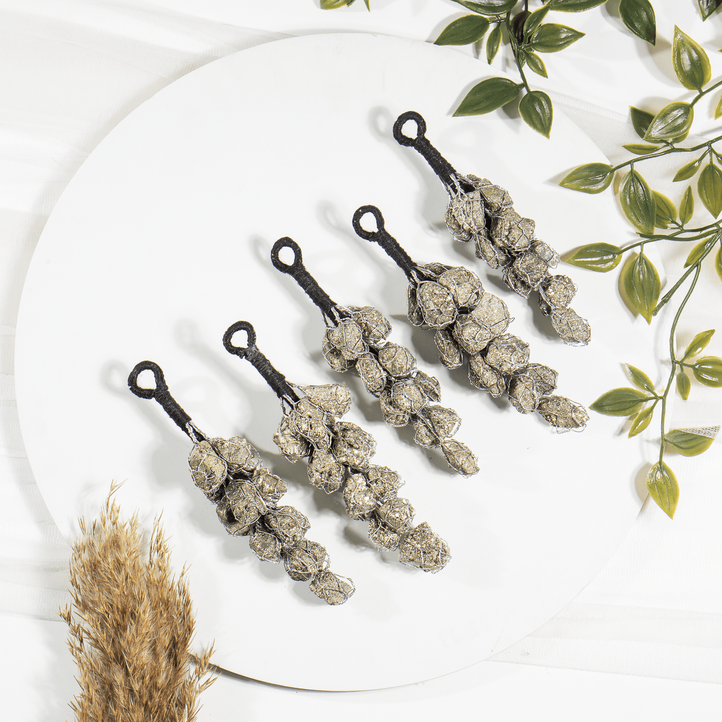 Pyrite Bunch Tassel Hanger