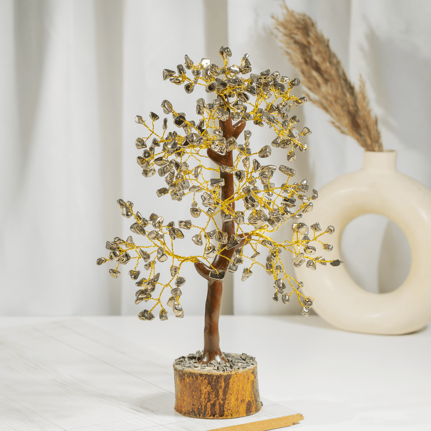 Pyrite Crystal Tree With 300 Natural Crystal Chips