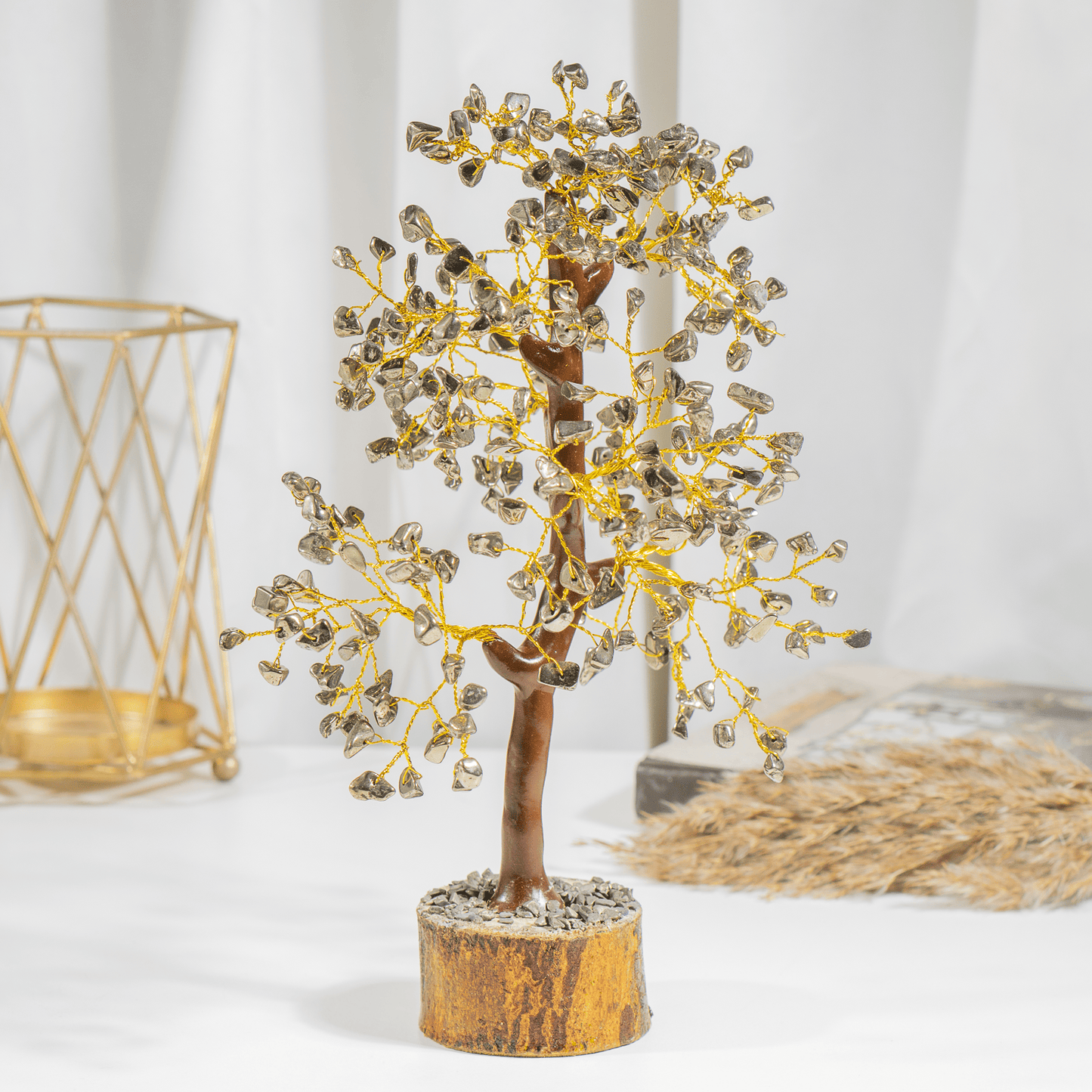 Pyrite Crystal Tree With 300 Natural Crystal Chips