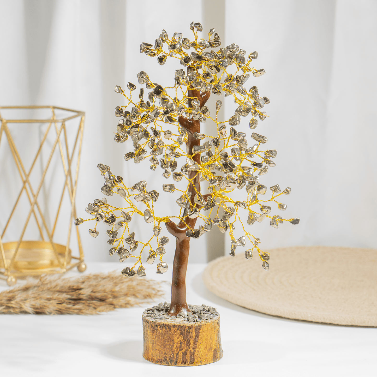 Pyrite Crystal Tree With 300 Natural Crystal Chips