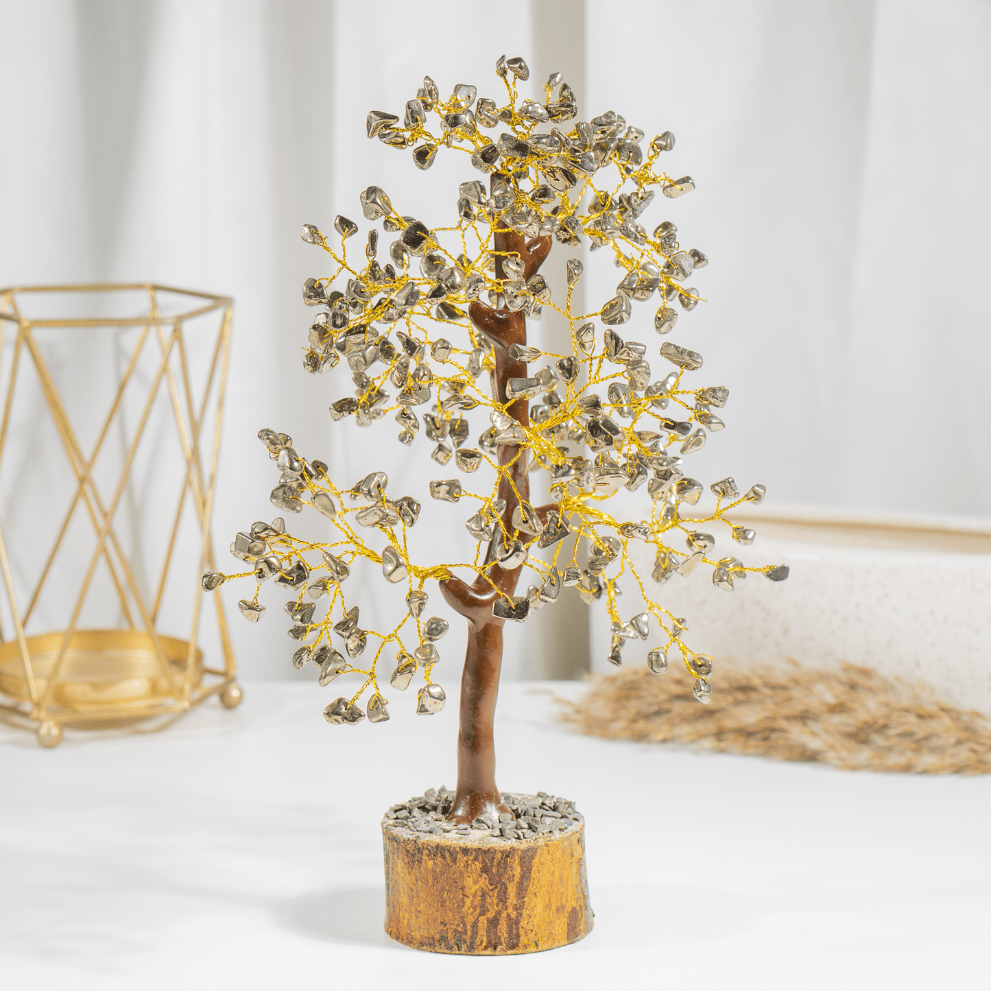 Pyrite Crystal Tree With 300 Natural Crystal Chips