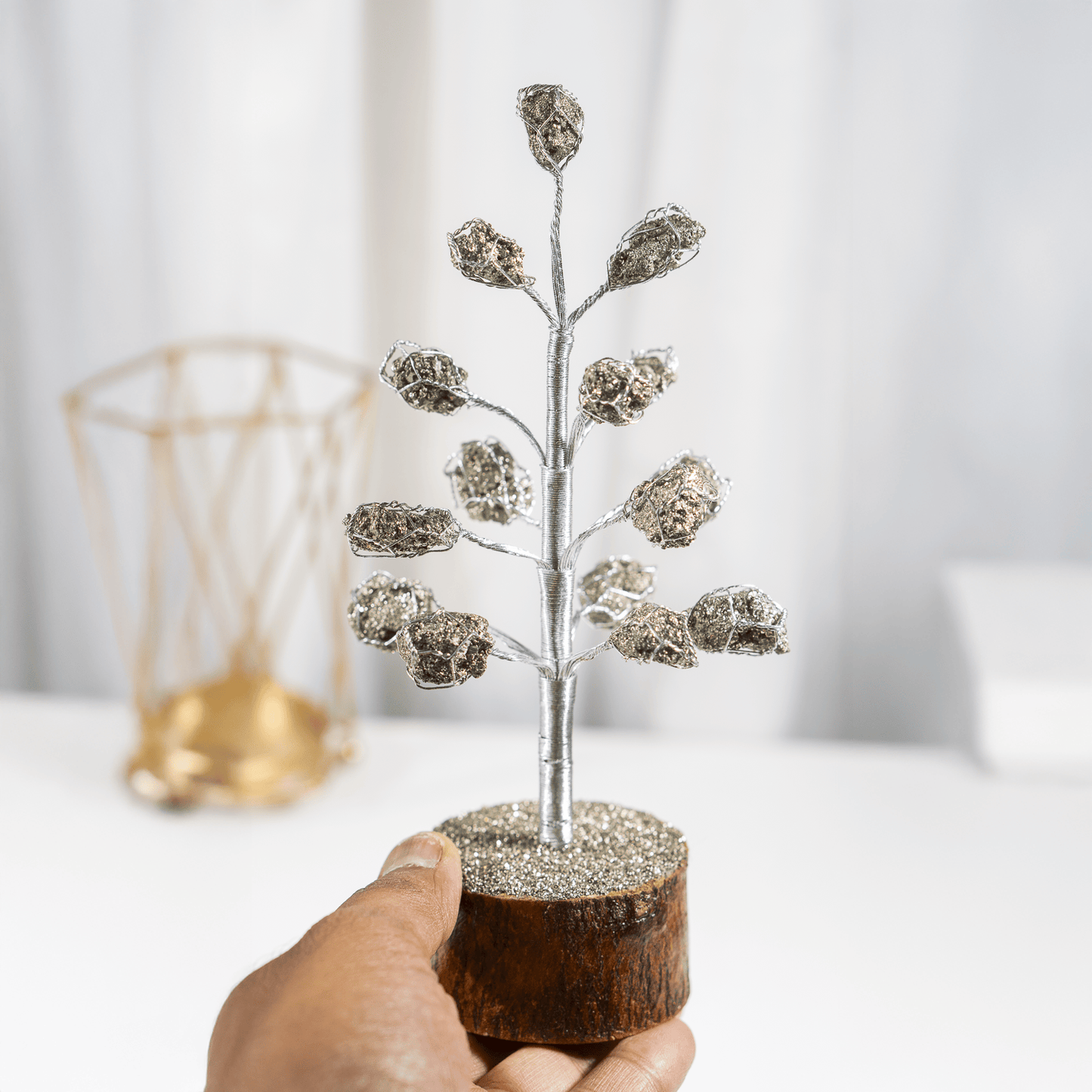 Pyrite Tree | Home Décor | Crystal Tree | Natural Gemstone Tree | Feng Shui Décor