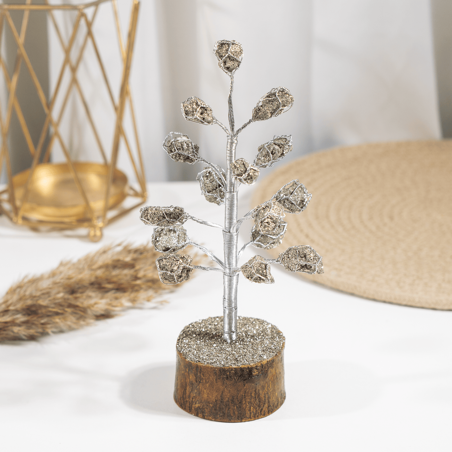Pyrite Tree | Home Décor | Crystal Tree | Natural Gemstone Tree | Feng Shui Décor