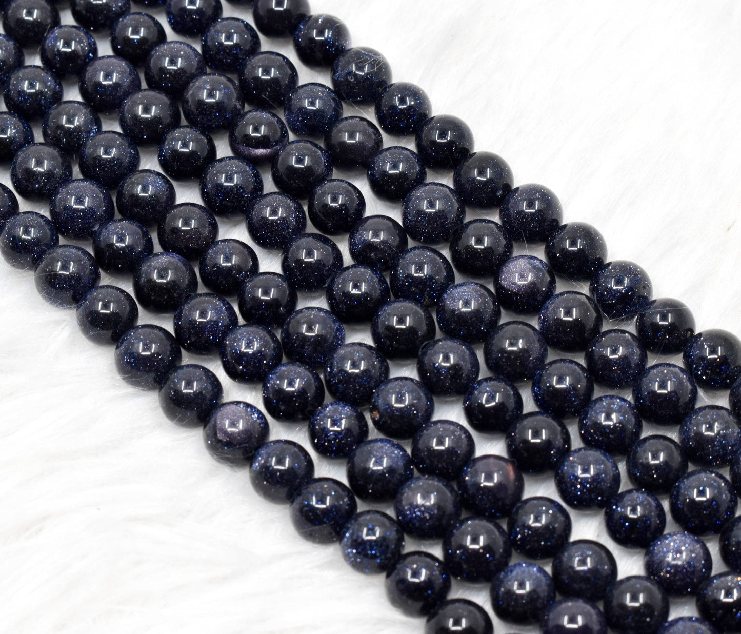 Blue Sandstone Gemstone Beads