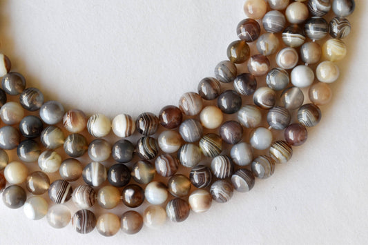 Botswana Agate Gemstone Beads