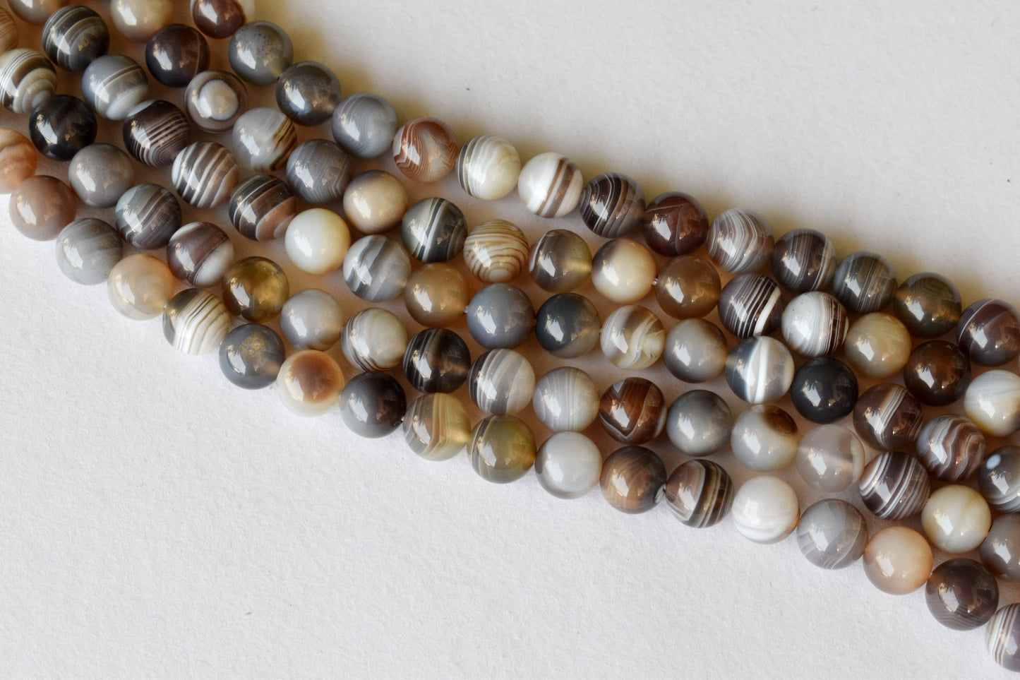 Botswana Agate Gemstone Beads