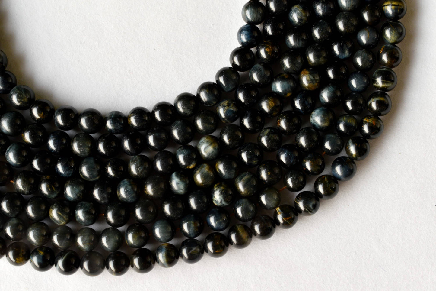 Blue Tiger Eye Gemstone Beads